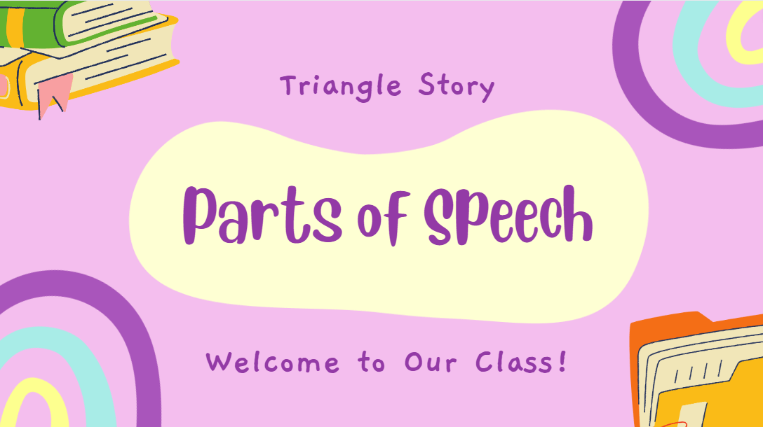 Parts of Speech with Definitions, Types, and Examples Triangle Story